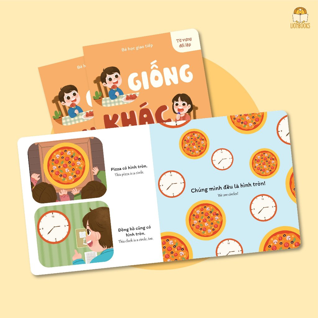 Combo Bé Học Giao Tiếp Bilingual Book Set | 8 Vietnamese-English Books for Toddlers | Sách Phát Triển Ngôn Ngữ 0-3 Tuổi|