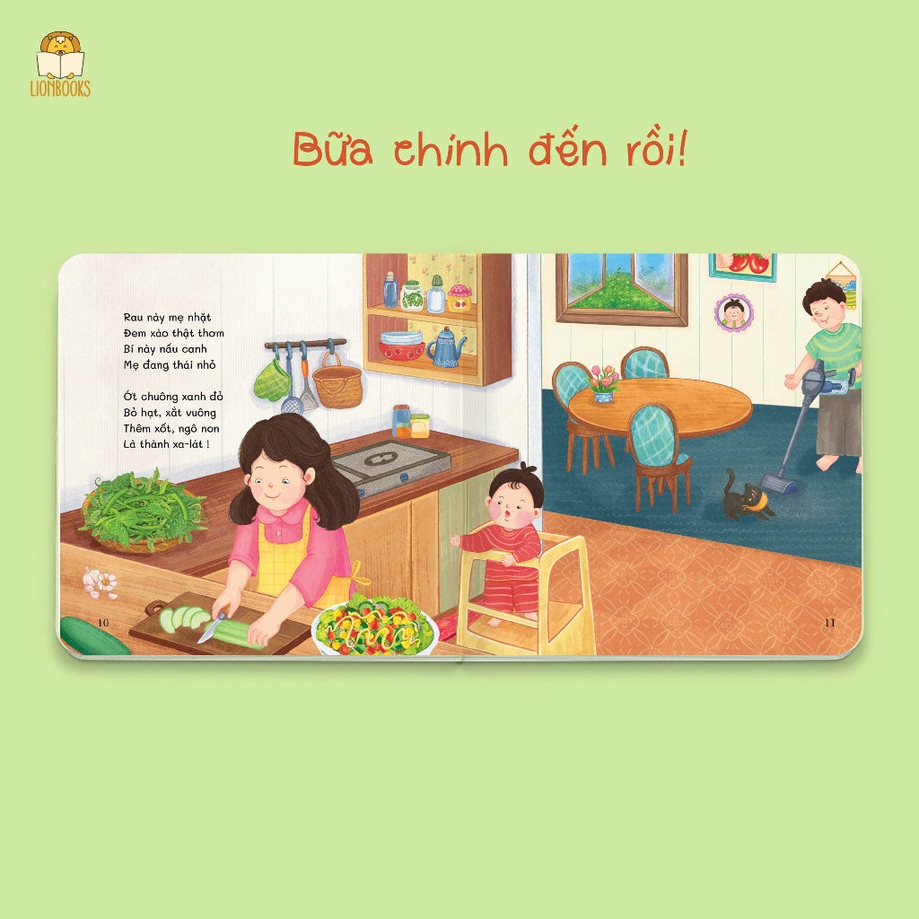 Bộ 3 cuốn sách Bữa ăn Hạnh phúc dành cho bé| Happy Mealtime 3 Vietnamese Poetry Books for Kids