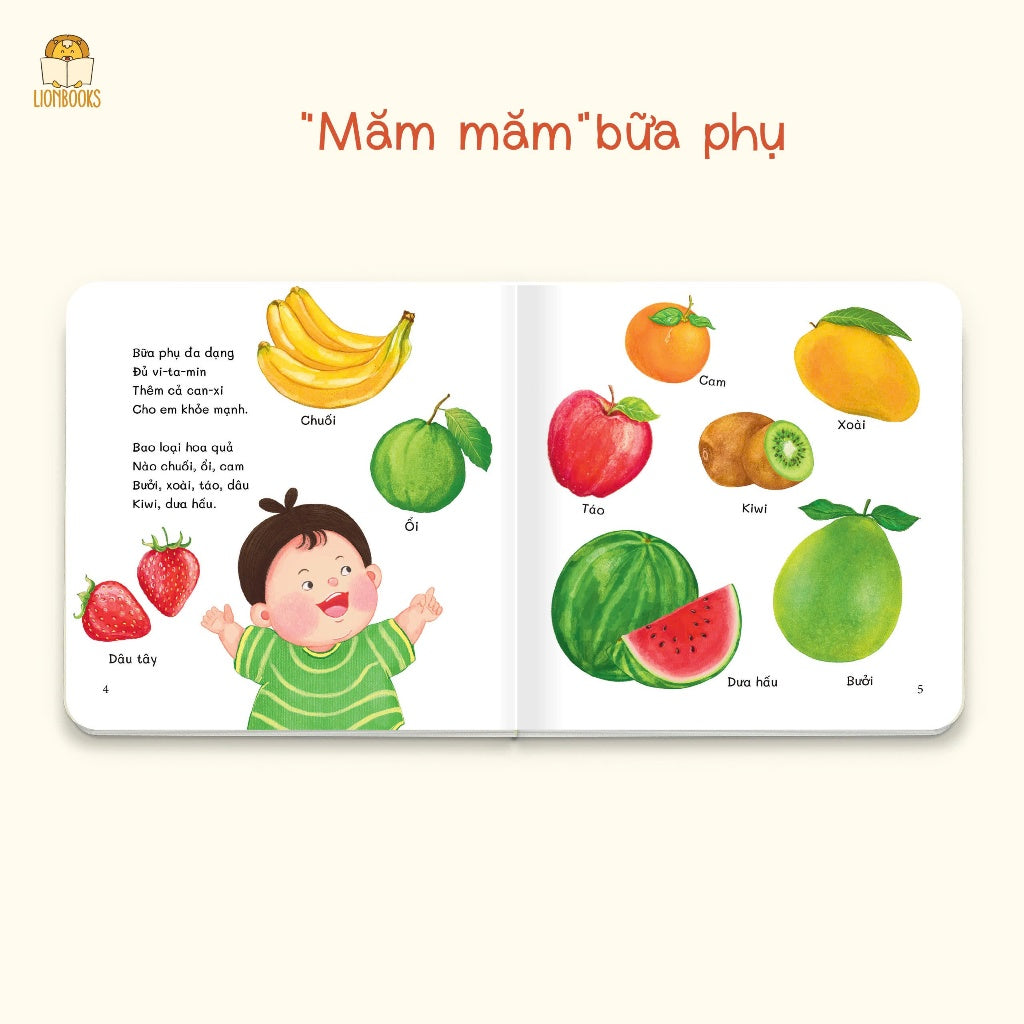 Bộ 3 cuốn sách Bữa ăn Hạnh phúc dành cho bé| Happy Mealtime 3 Vietnamese Poetry Books for Kids