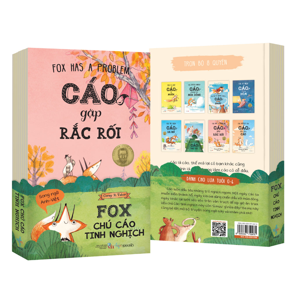 Boxset 8 cuốn Chú cáo tinh nghịch Fox Books Series Corey Tabor