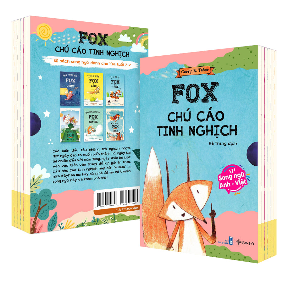 Boxset 8 cuốn Chú cáo tinh nghịch Fox Books Series Corey Tabor