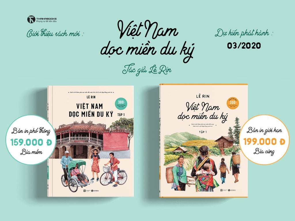 Combo 2 cuốn Việt Nam dọc miền du ký| Combo 2 books Vietnam Travelogue  by Lerin