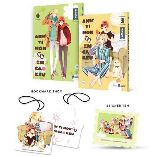 Bộ Manga - Anh Tí Hon Và Em Cao Kều - Tập 3 + Tập 4 (Bộ 2 Tập) - Bản Đặc Biệt