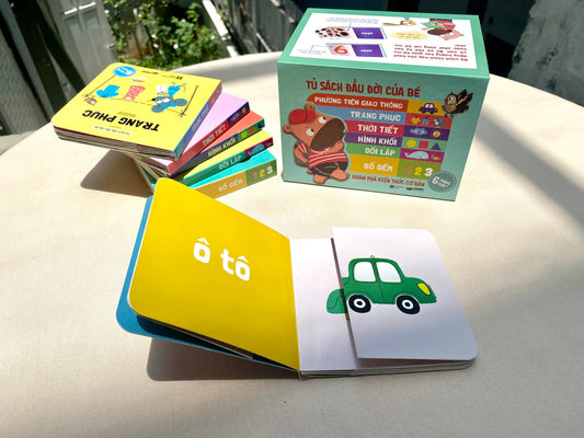 Boxset Tủ sách đầu đời của bé (Bộ 06 Cuốn)–Boxset 6 boardbooks Children's first words
