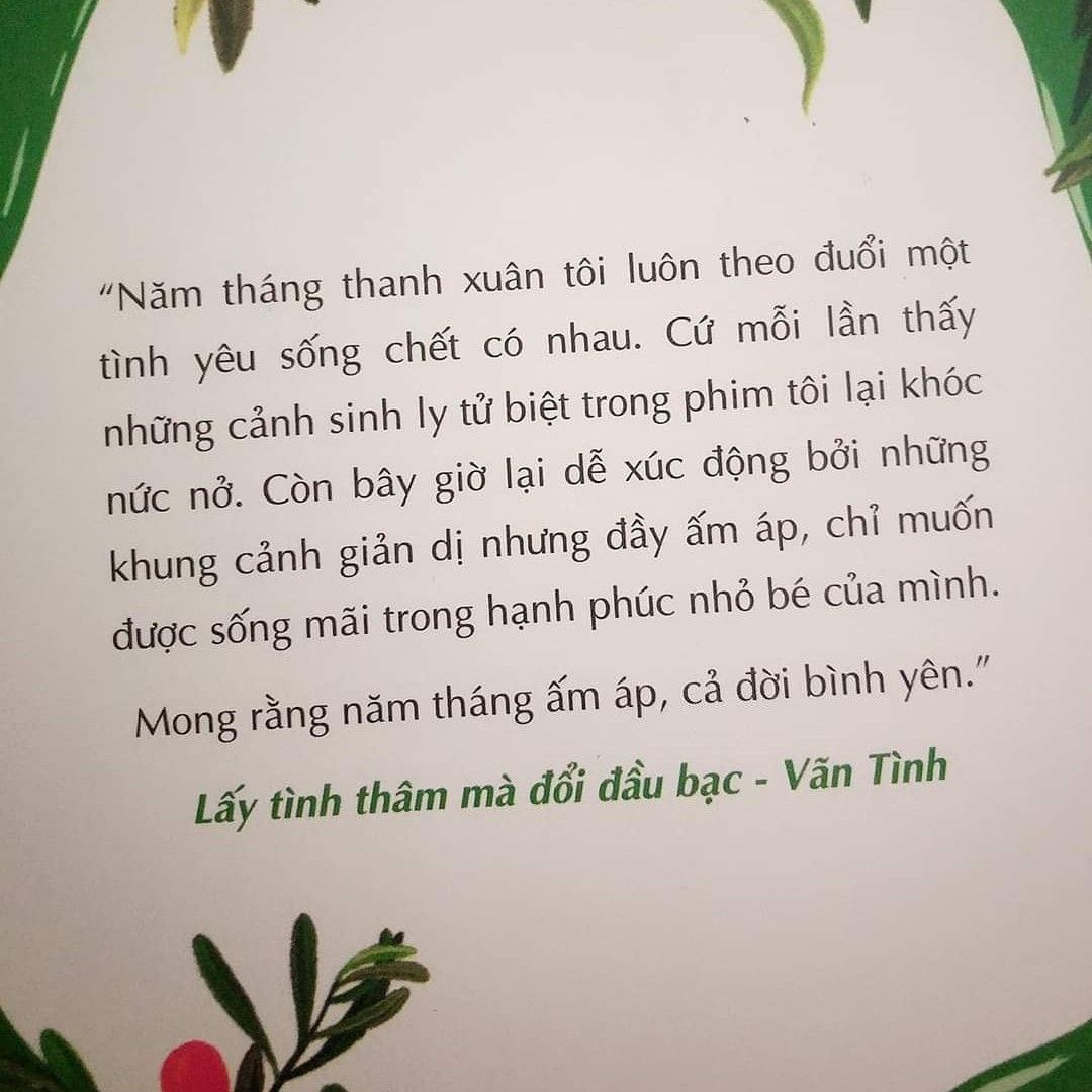 Lấy tình thâm mà đổi đầu bạc - Vãn Tình