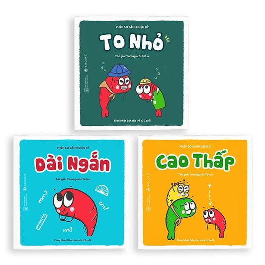 Set Ehon phép so sánh diệu kì bộ 3 cuốn| Combo 3 Ehon books The Wonderful Opposite